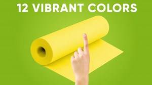 12" x 1200" (100 ft) Pack of 12 Rolls USA Made Multi-Color Kraft Paper Rolls Set, 45 lbs – Colored Kraft Paper for Packing, Arts and Crafts, DIY Projects, Gift Wrapping