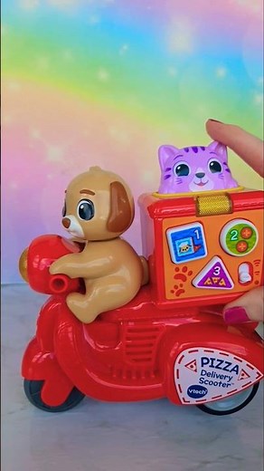 Vtech 🍕 Pizza Scooter Peek A Boo | Satisfying Unboxing #shortsfeed #toys #Unboxing #Vtech #cute