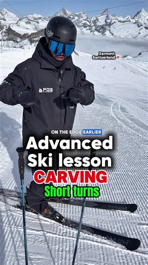 How you Finish one turn and start the next is important when skiing fast and on steeper slopes. In the full day advanced ski lesson we skied from Zermatt to Cervinia for lunch and back. If you would like to improve your skiing on red and black slopes are carve come and ski with me here in Zermatt Switzerland