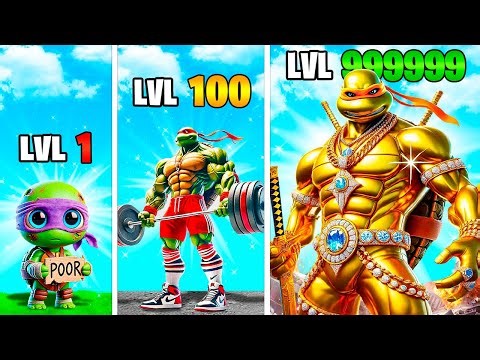 Level 1 to Level 1000 TEENAGE MUTANT NINJA TURTLES in GTA 5