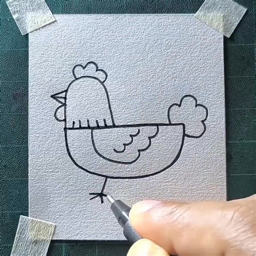 20K views · 114 reactions | How to draw a hen | All About Art | Facebook