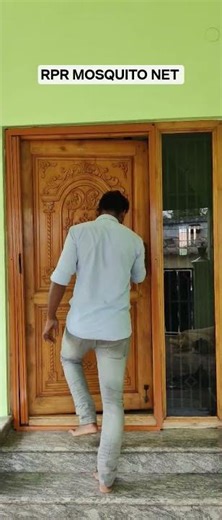 mosquito net pleated door sliding type...fully aluminium frame with stainless steel net