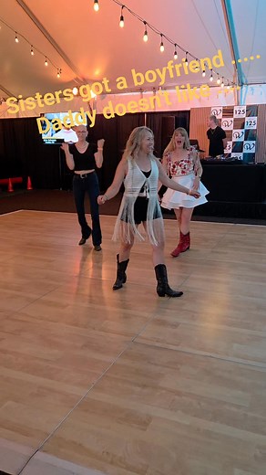 66K views · 949 reactions | At the Steel Creek VIP tent dancing the night away 鸞 #AmericanKids #LineDancingFun #LineDancing #linedancinglove | One More Time Line Dancing | Facebook