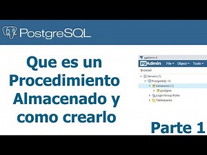 Crear procedimiento almacenado en PostgreSQL - ejemplo básico