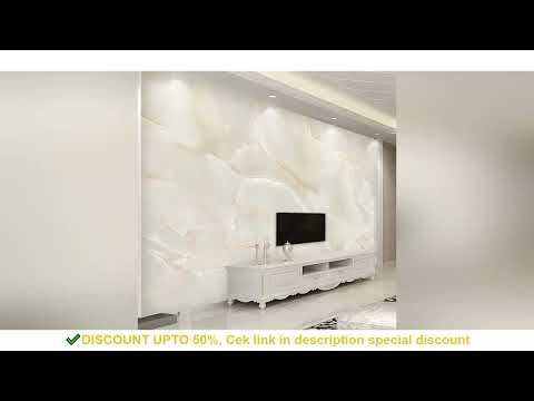 Custom 3D Photo Mural Wallpaper Beige Marble Pattern Papier Peint Modern Living Room Sofa TV