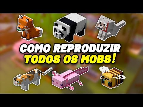 Como Reproduzir TODOS OS ANIMAIS / MOBS do MINECRAFT