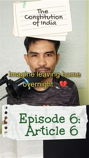 India Gave Them a Home ❤️🇮🇳 | Article 6 Explained | UGC NET SLET Polity Shorts