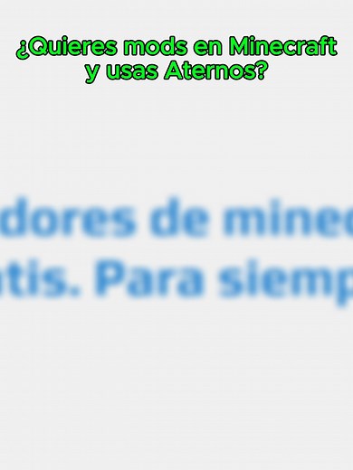 Cómo instalar mods en Minecraft con Aternos