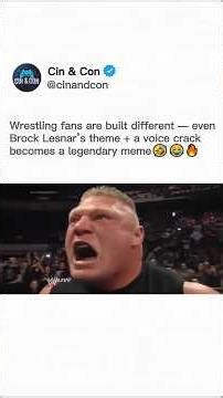 Brock Lesnar’s Entrance + Cracked Voice = CHAOS 💀🔥