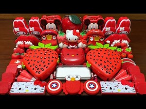 SPECIAL RED SLIME - Mixing Random Things Into Slime ! Satisfying Slime Videos #1084