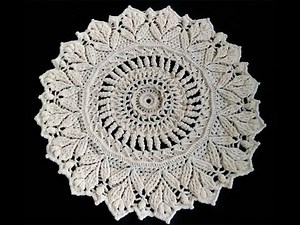 crochet mandala doily#20 easy pattern/how to crochet table mat/mandala de ganchillo