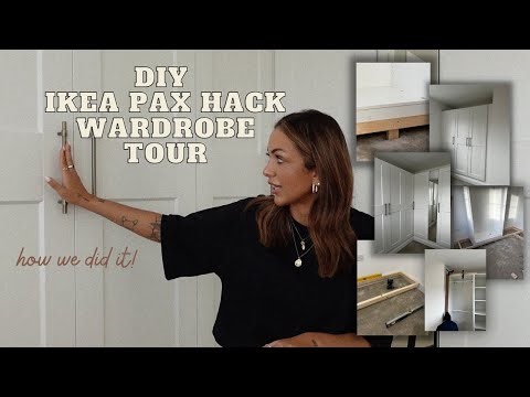 DIY IKEA PAX HACK WARDROBES | + FULL WARDROBE TOUR
