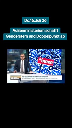 Schluss mit Gendern im CDU-geführten Außenministerium von Johann Wadephul. Nach Informationen von „Politico“ wird im Intranet der Behörde auf die neue Sprachregelung hingewiesen.#cdu #gendern #politik #nachrichten #fy