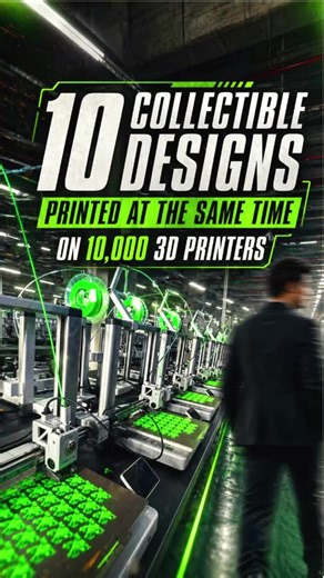 Batch 3D Printing: 5,000 A1 Printers, One Toy Design