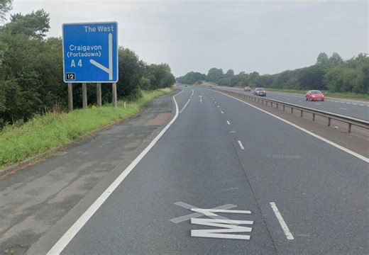 M1 crash: two taken to Royal Victoria and Craigavon Area hospitals following two-vehicle collision on motorway near Portadown