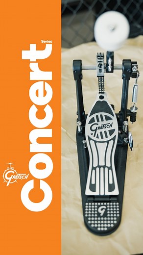 Gretsch Drums on Instagram: "Meet the brand-new Gretsch CONCERT SERIES Bass Drum Pedal — built for drummers who demand reliability and precision. Double-chain drive, Easy Glide footboard, and hoop-friendly protection rubbers (even on the back clamp). Available in single or double pedal versions. In stores now — gretschdrums.com/hardware/concert #GretschDrums #GretschHardware #ConcertSeries #ThatGreatGretschSound #BassDrumPedal #DrumPedal #DrumHardware #DrumGear #DrummerLife #GearUnboxing"