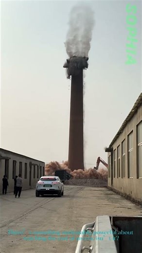 Satisfying Chimney Demolition | Industrial Site Clearance