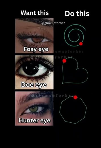 Do This Daily for Foxy Eyes, Doe Eyes & Hunter Eyes #foxy #doeeyes #huntereyes #shorts #viral