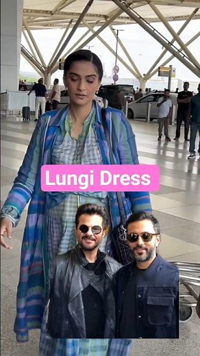 Sonam Kapoor wearing Lungi Dress 👗🥻 #sonamkapoor #anilkapoor #youtube #shorts