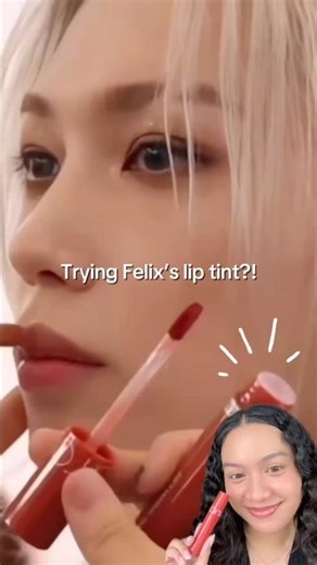 Stray Kids Felix uses THIS lippie shade?! #makeup #romand #kbeauty #liptint