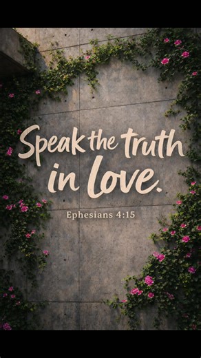 Scripture doesn’t command comfort at the expense of truth. It commands truth spoken in love. “so that we may no longer be children, tossed to and fro by the waves and carried about by every wind of doctrine, by human cunning, by craftiness in deceitful schemes. Rather, speaking the truth in love, we are to grow up in every way into him who is the head, into Christ,” ‭‭Ephesians‬ ‭4‬:‭14‬-‭15‬ ‭ESV‬‬ #Truth #ChristianTiktok #Bold #Love #spiritualgrowth