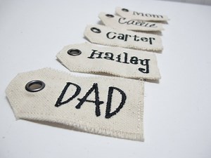 Embroidered Name Tag for Personalization for Stockings, Gifts, or Anything - Etsy
