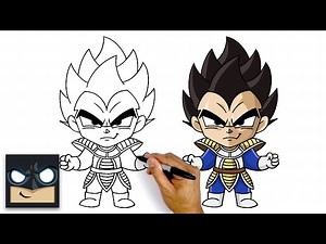 How To Draw Vegeta | Dragon Ball Z - Videos For Kids