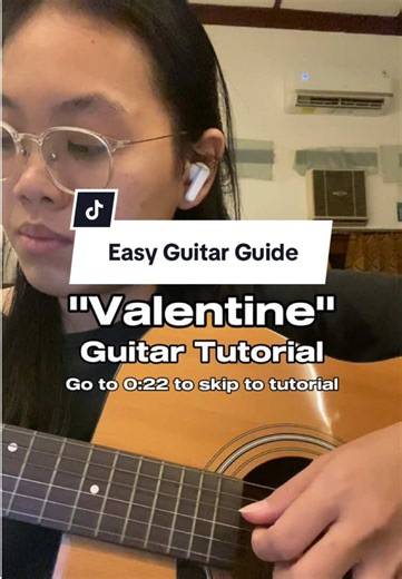 Valentine Guitar Tutorial by Laufey: Plucking Pattern