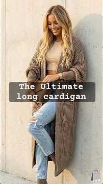 Stop Looking. The Perfect Long Cardigan is Here. 🧶