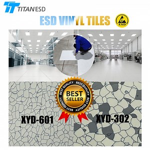 [Hot Item] Cleanroom Flooring Anti-Static ESD Flooring Tile Conductive Vinyl Tile Floor