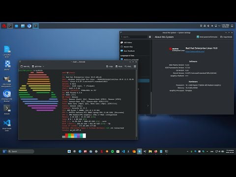 Redhat 10 and KDE 6 - Install KDE 6 via Redhat 10 - WSL - GWSL - Windows 11 - Linux - GitHub - 2025