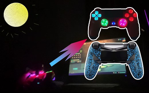 【Orry】《Playstation》制作一个实用炫酷的终极PS4手柄 - 手柄DIY