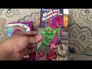 Barney’s Beach Party 2002 VHS and Barney’s Round and Round We Go 2002 VHS