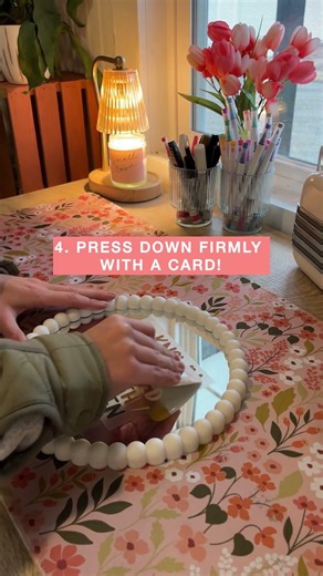 how to apply our mirror decals | a step by step guide #mirrordecal #handlettering