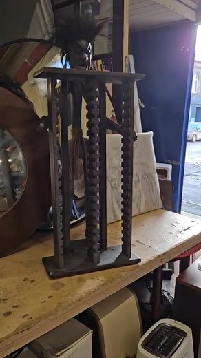 1.3K views | Up for auction is a African cd holder , starting price of £10 bidding to end Sunday evening at 9pm with a soft finish 23/11/25 #african #storage #homedeco | waterfoot auction | Facebook