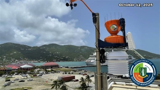 MIDDAY WEATHER UPDATE FOR THE VIRGIN ISLANDS Issued : Sunday, October 12, 2025 at 12 noon Fair to partly cloudy conditions have prevailed across the Territory for most of the morning. These generally stable conditions are expected to continue through the afternoon. Weather Outlook: Sky Conditions: Fair to partly cloudy Rainfall: The chance of showers remains low. If any showers do develop, they are expected to be light and brief. Winds: Gentle to moderate easterly winds Seas: Slight to moderate 