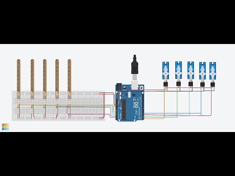 Bionic Arm Using flex Sensor Version 1.0 ||Tinkercad