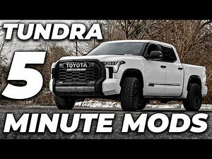 20 Tundra Mods You Can Do in 5 Minutes! (Easy Upgrades Anyone Can Install)