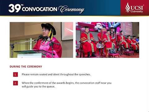 Homecoming E-briefing UCSI 39th Convocation Ceremony 2026
