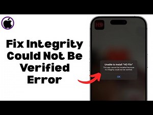(2025) How To Fix This App Could Not Be Installed Because Its Integrity Could Not Be Verified