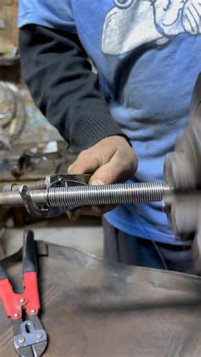 Steel Wire Tension Spring Making on Vintage Lathe Machine | Simple Workshop DIY #youtubeshorts