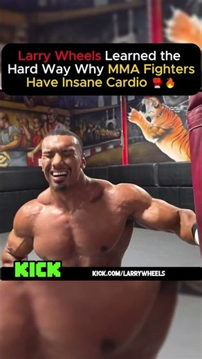 Larry Wheels Learned the Hard Way Why MMA Fighters Have Insane Cardio 🥊🔥 #boxing #training #larry