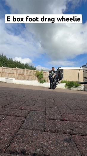 E box wheelie #ebike