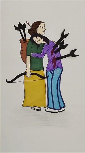 Most loveable one hurt always 💔 #art #drawing #friends