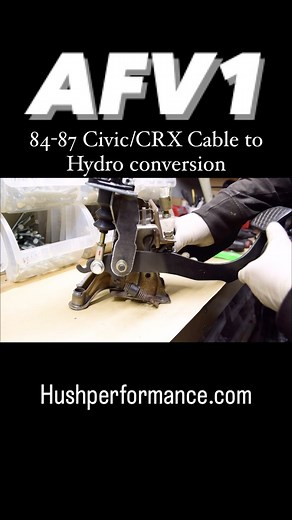 AFV1 cable to hydro conversion for 84-87 LHD USDM Civic/CRX by @hushperformance | Hush Performance