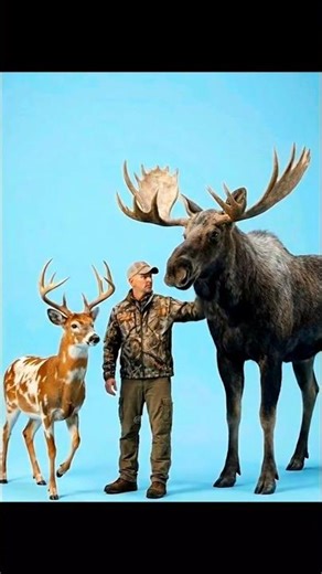 What Happens If Moose and Deer Crossbreed? 🤯 #shorts