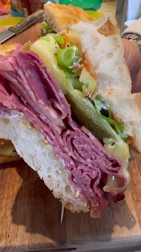Delicious Pastrami, Cheese, and Pickle Sandwich Recipe