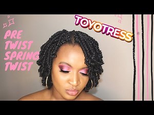 TOYOTRESS PRE-TWISTED Spring Twist | 6 inch | Color 1B | Crochet |