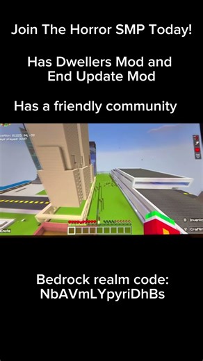 good bedrock realm to join! #minecraft #smp