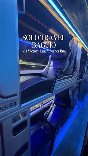 Exploredd | Hangout, Travel, Food & Lifestyle on Instagram: "Solo travel to Baguio hits different when you try Victory Liner’s premium bus classes. I booked everything via Klook App before heading to the terminal. Royal Class papuntang Baguio for ₱1,684, then First Class pabalik ng Manila for ₱1,142. Yes, pwede ka mag-try ng both in one trip. DISCOUNT CODE: XPLOREDDKLOOK ROYAL CLASS (Sleeper Bus) • Single lie-flat sleeper beds (parang capsule) • Privacy curtains for each bed • USB charging ports